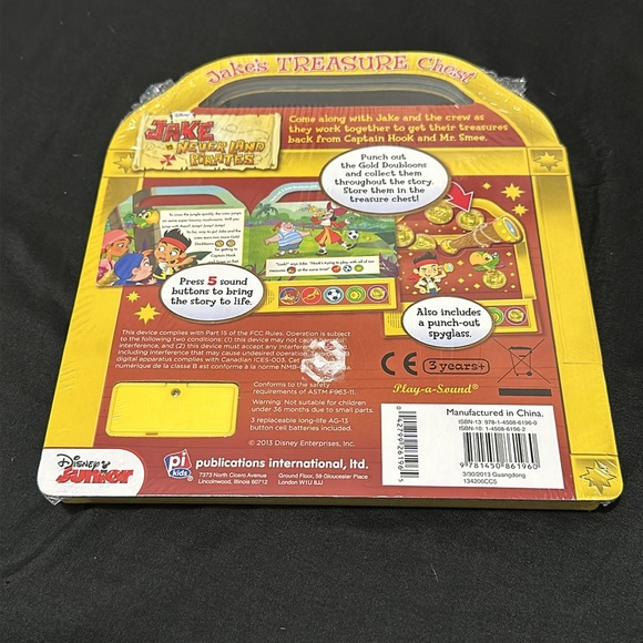 Jake and the Neverland Pirates Jake’s Treasure Chest Play-A-Sound Activity Book - Picture 3 of 3